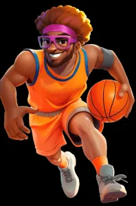 Mascotte Pistolo per la sezione Pallacanestro
