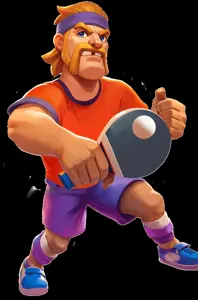Mascotte Pistolo per la sezione Ping pong