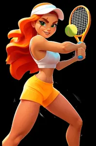 Mascotte Pistolo per la sezione Tennis